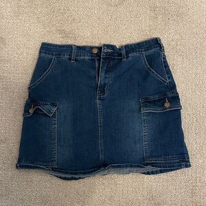 APRICOT Dark Blue Denim Mini Skirt